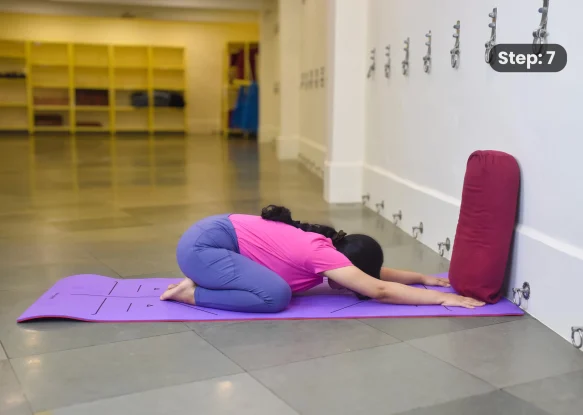 Adho Mukha Vrksasana(step 7)