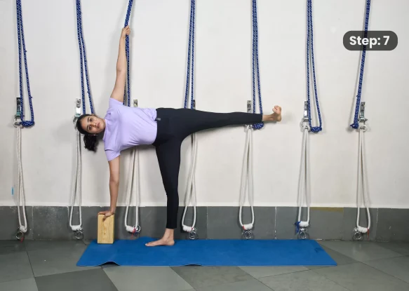 Ardha Chandrasana(step 7)