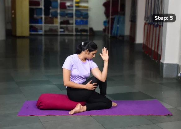 Ardha Matsyendrasana(step 5)