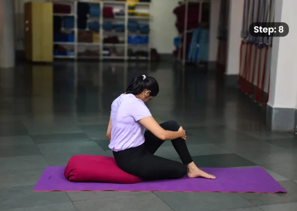 Ardha Matsyendrasana(step 8)