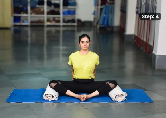 Baddha Konasana(step 4)