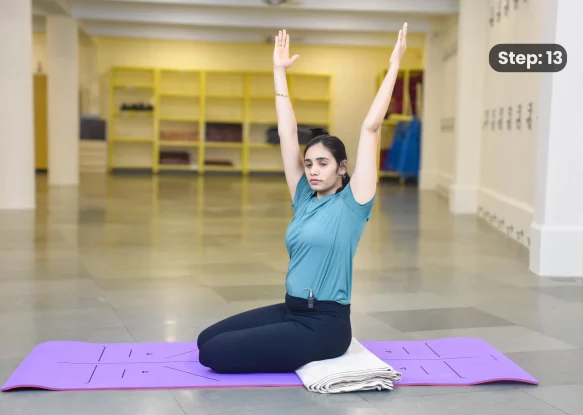 Bharadvajasana 2(step 13)