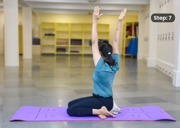 Bharadvajasana 2(step 7)
