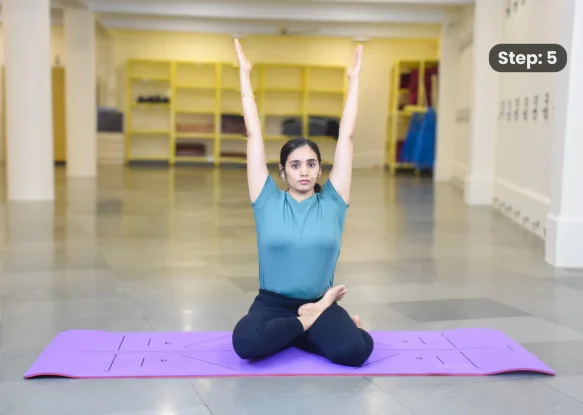Bharadvajasana(step 5)