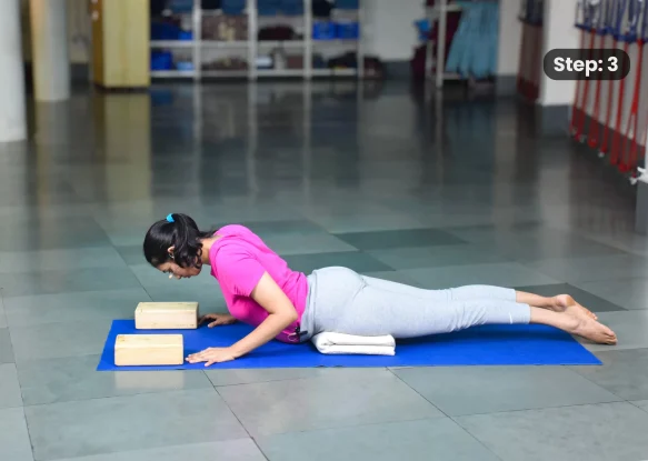 Bhujangasana (step 3)