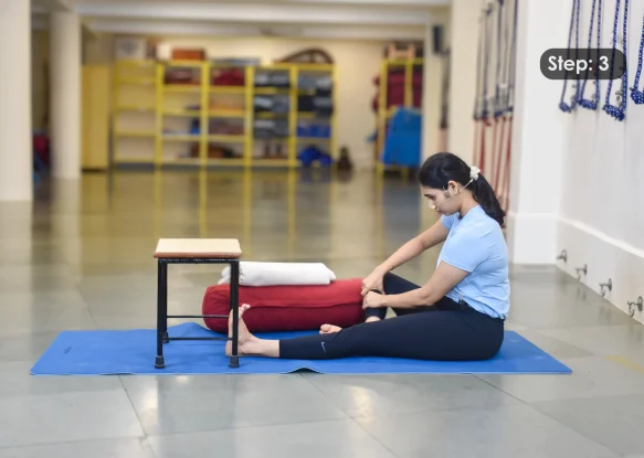 Janu sirsasana Step 3