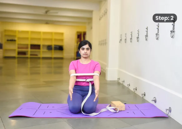 Pincha Mayurasana(step 2)