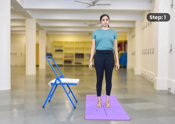Prasarita Padottanasana(step 1)