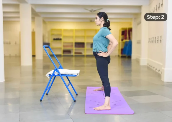 Prasarita Padottanasana(step 2)