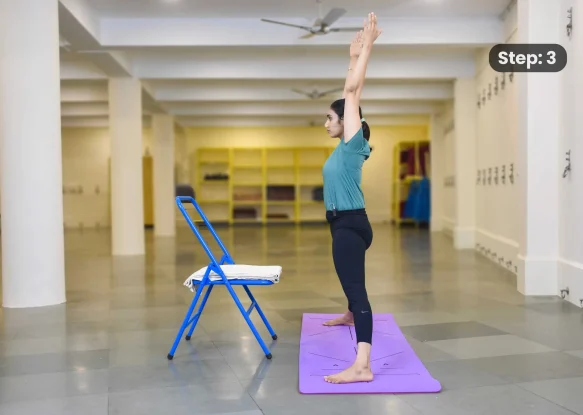 Prasarita Padottanasana(step 3)
