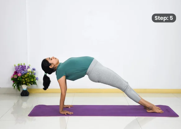Purvottanasana(step 5)