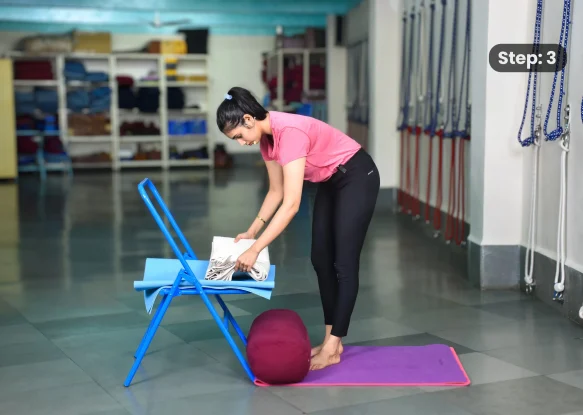 Salamba Sarvangasana(step 3)