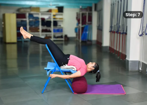 Salamba Sarvangasana(step 7)