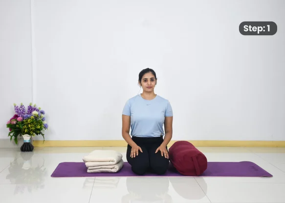 Shalabhasana(step 1)