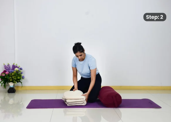Shalabhasana(step 2)
