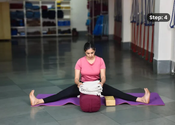 Upavistha Konasana(step 4)