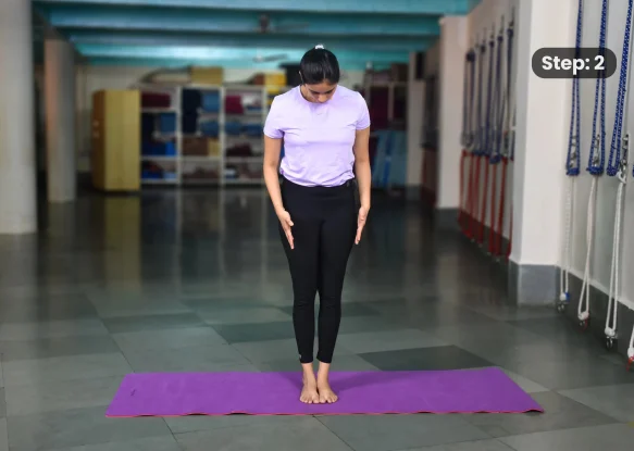Urdhva Baddhanguliyasana(step 2)