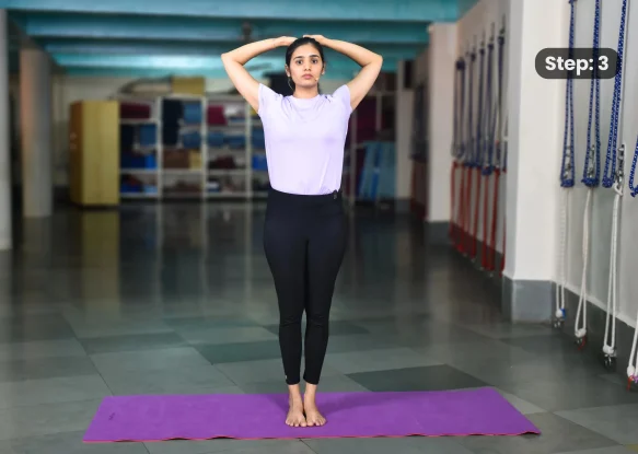 Urdhva Baddhanguliyasana(step 3)