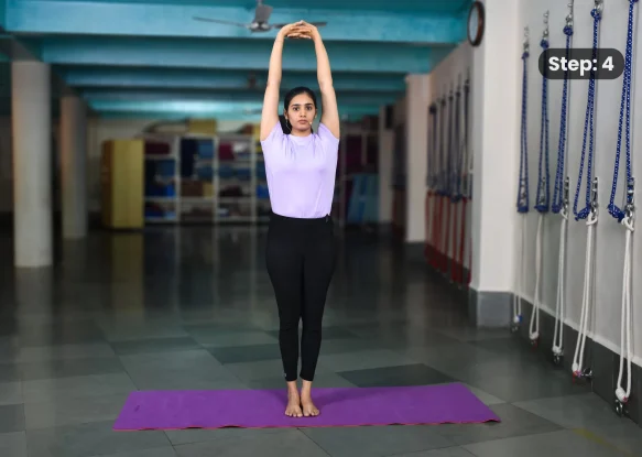Urdhva Baddhanguliyasana(step 4)