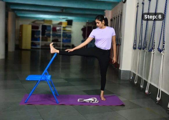 Utthita Hasta Padangusthasana(step 6)