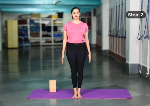 Utthita Trikonasana(step 2)