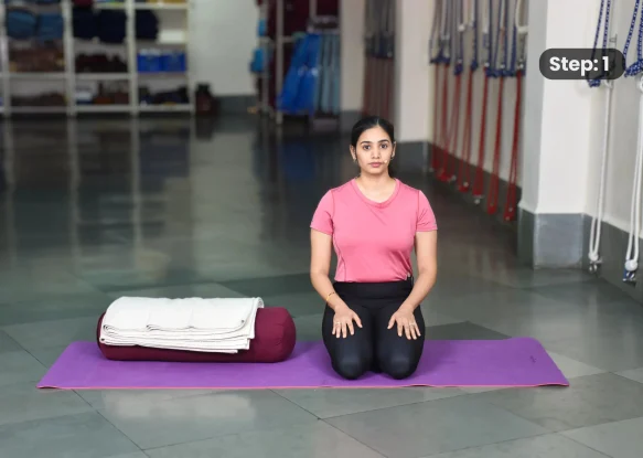 Virasana(step 1)
