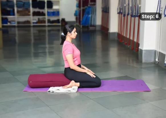 Virasana(step 6)